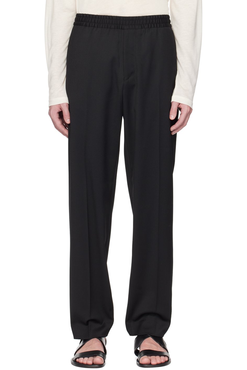 Filippa K - Black Relaxed-Fit Trousers