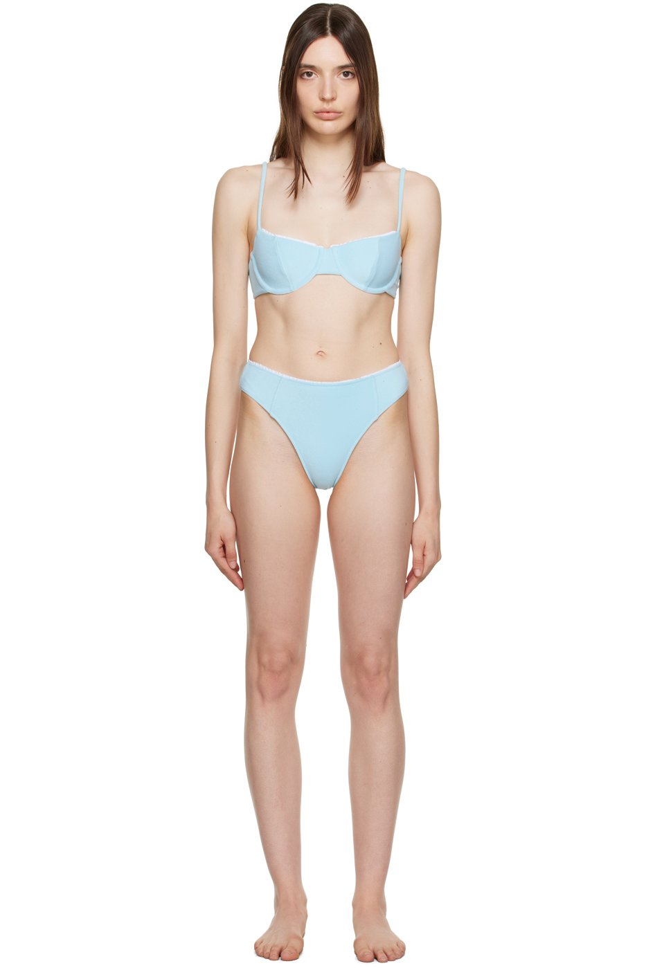 Frankies Bikinis - Bikini Pam & Jenna bleu exclusif à SSENSE