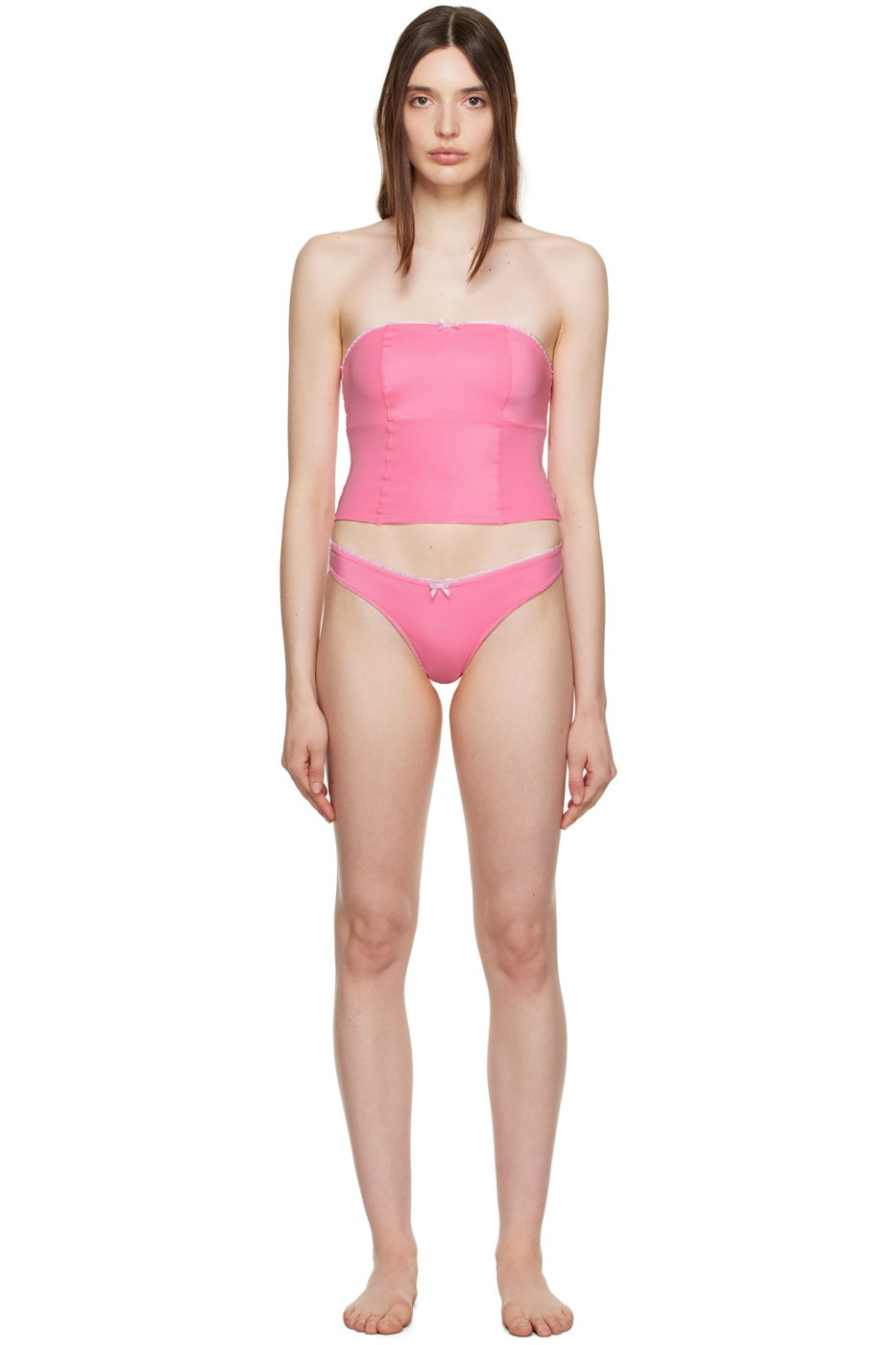 Frankies Bikinis - Bikini Peace & Enzo rose exclusif à SSENSE