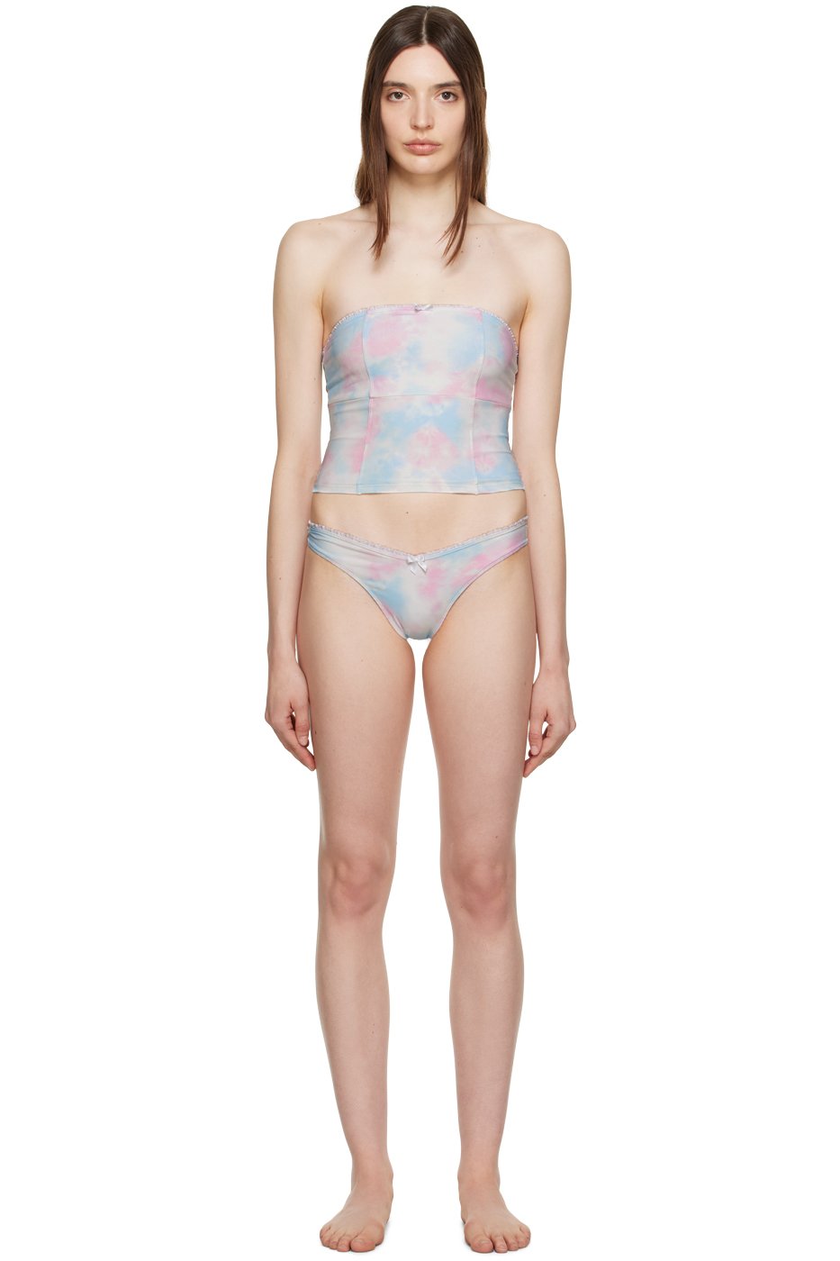 Frankies Bikinis - Bikini Peace & Enzo multicolore exclusif à SSENSE