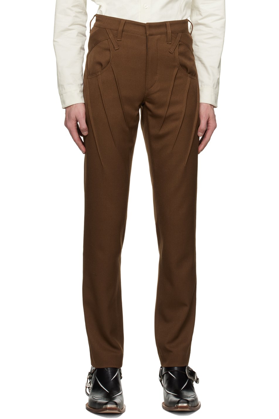 Juntae Kim - SSENSE Exclusive Brown Trousers