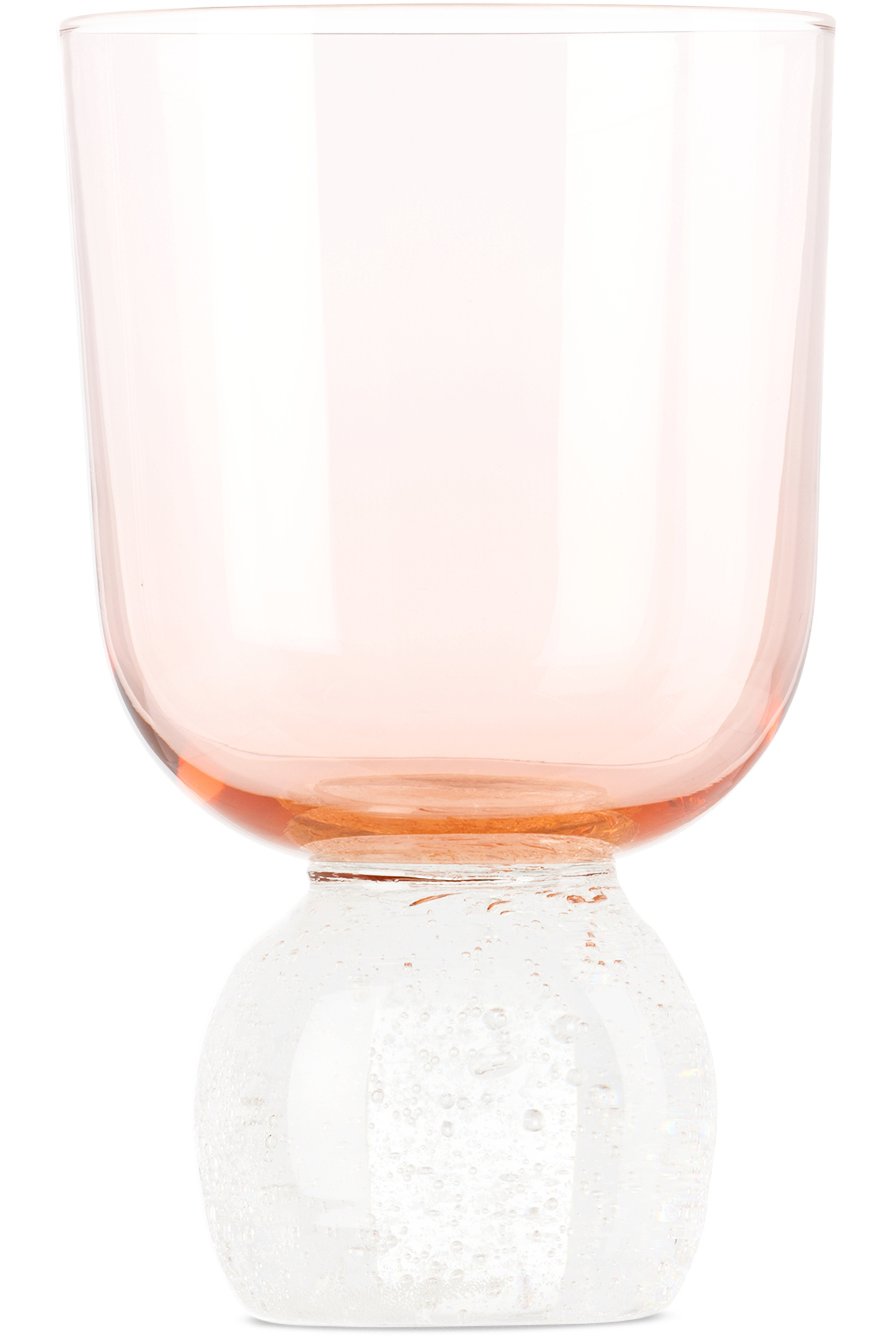 Misette - Pink Bubble Glass Tumbler
