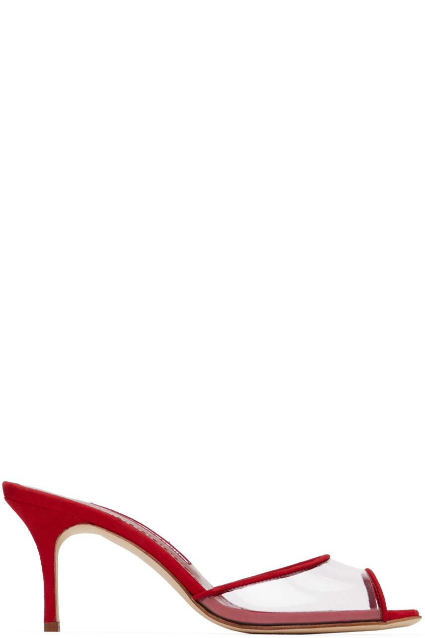 Manolo Blahnik - Red Jadifa Fabio Heeled Sandals