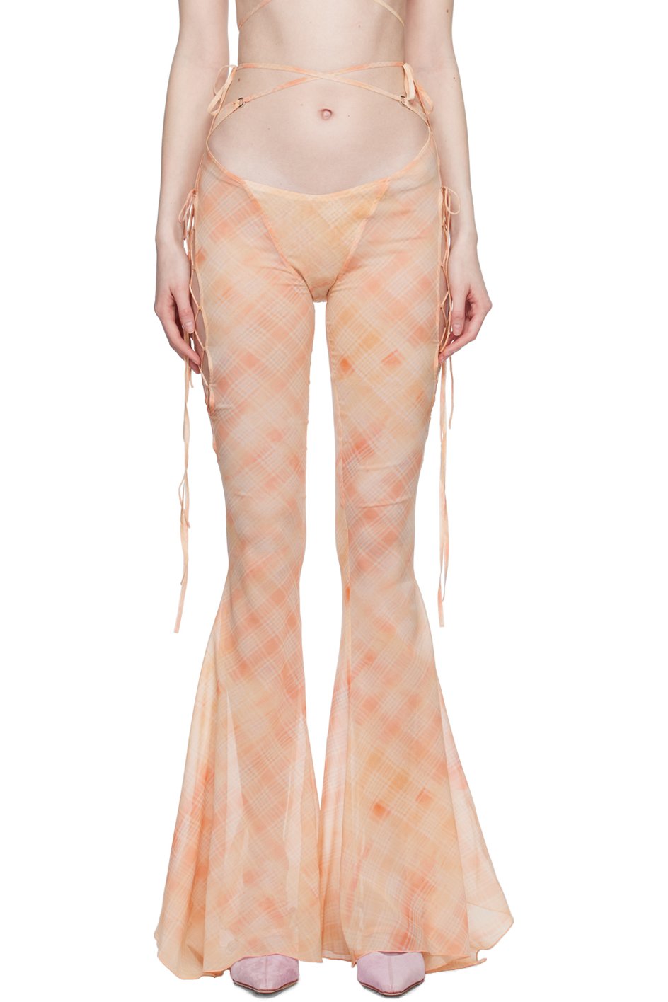 KNWLS - Pantalon Glimmer orange