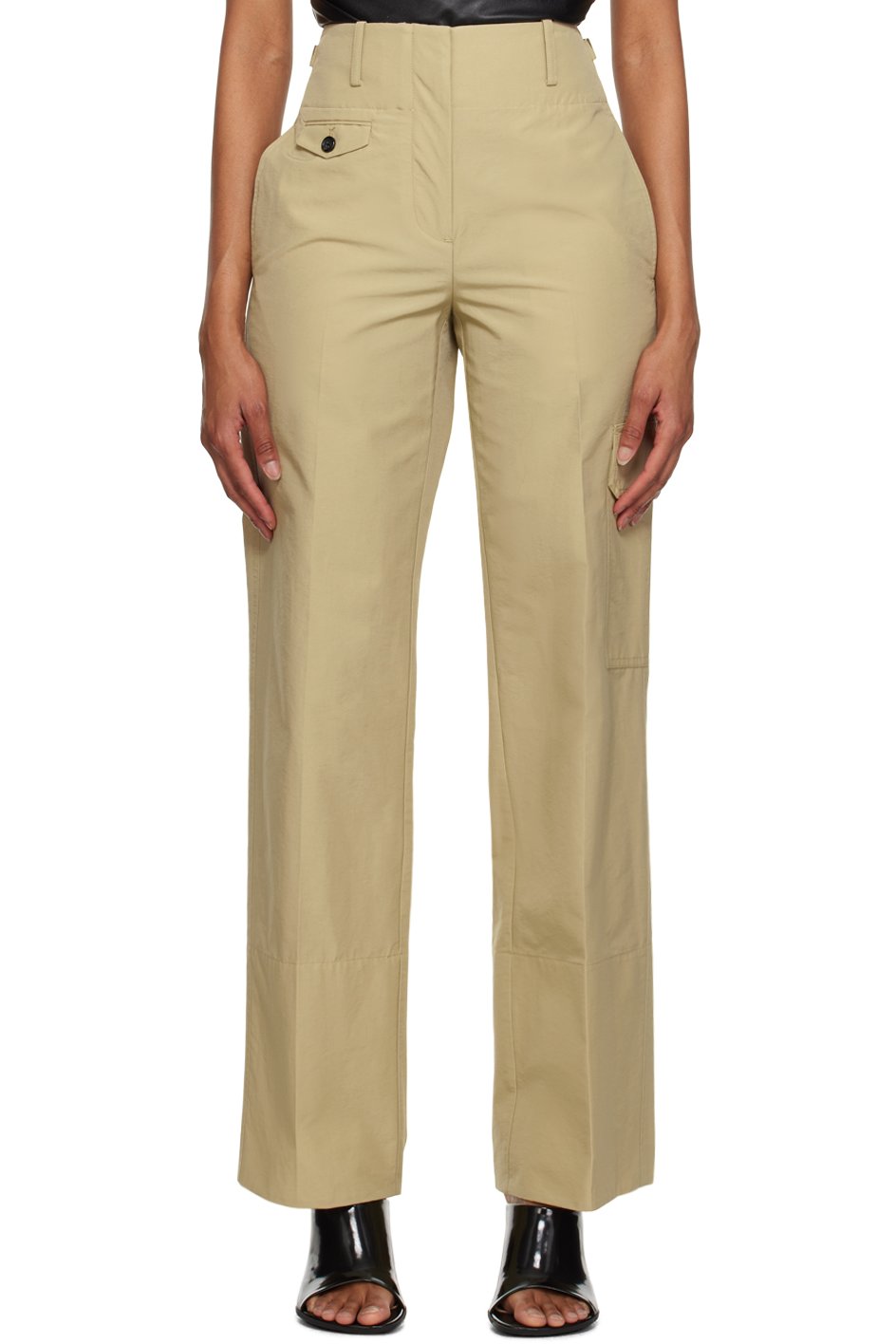 Helmut Lang - Pantalon utilitaire beige