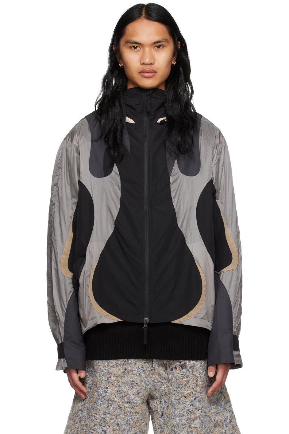 KUSIKOHC - Black Paneled Jacket