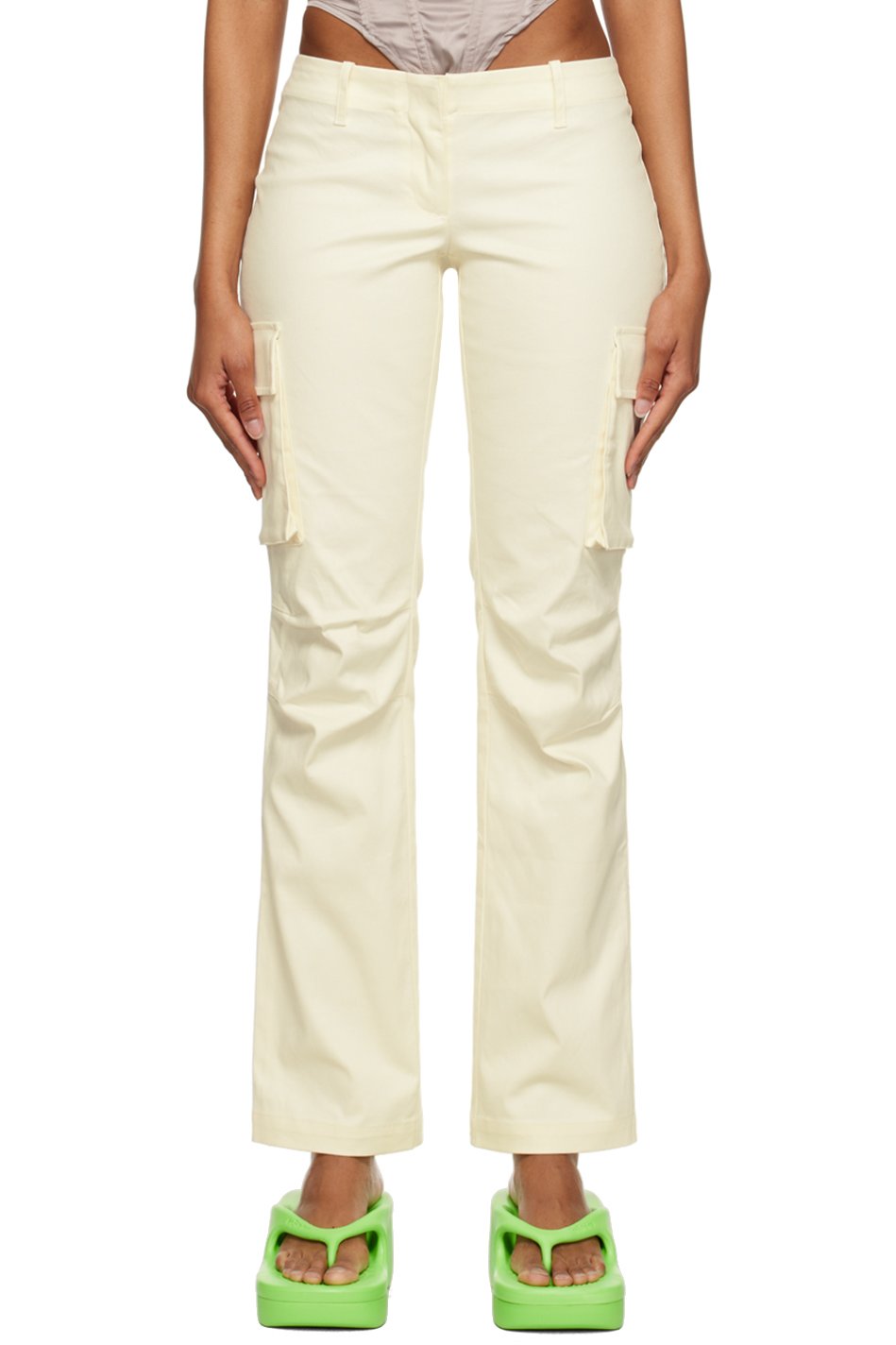 Miaou - Pantalon Raven blanc cassé