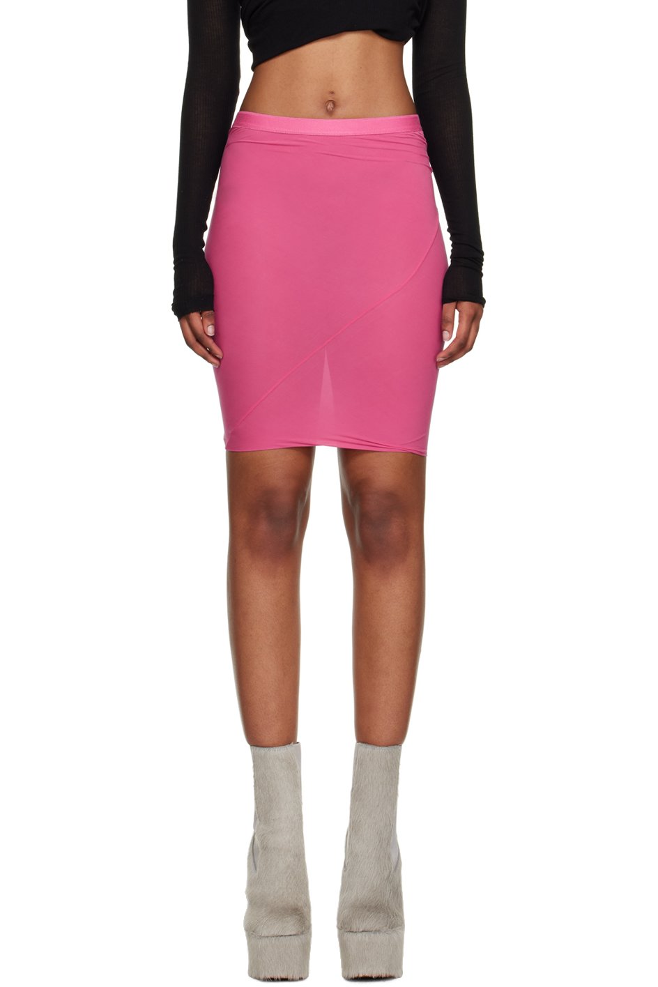 Rick Owens - Jupe tube rose