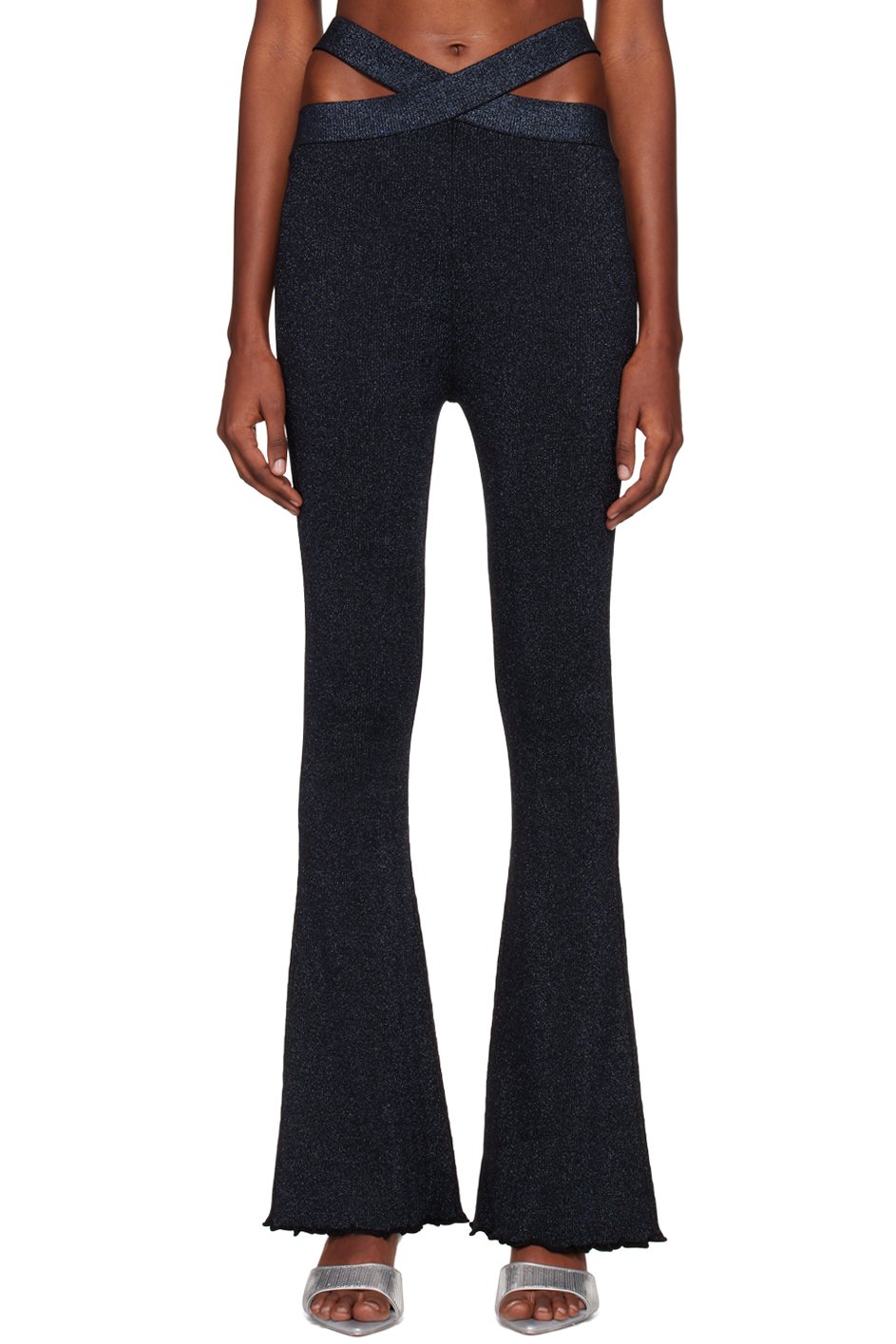 3.1 Phillip Lim - Pantalon de détente marbré bleu marine