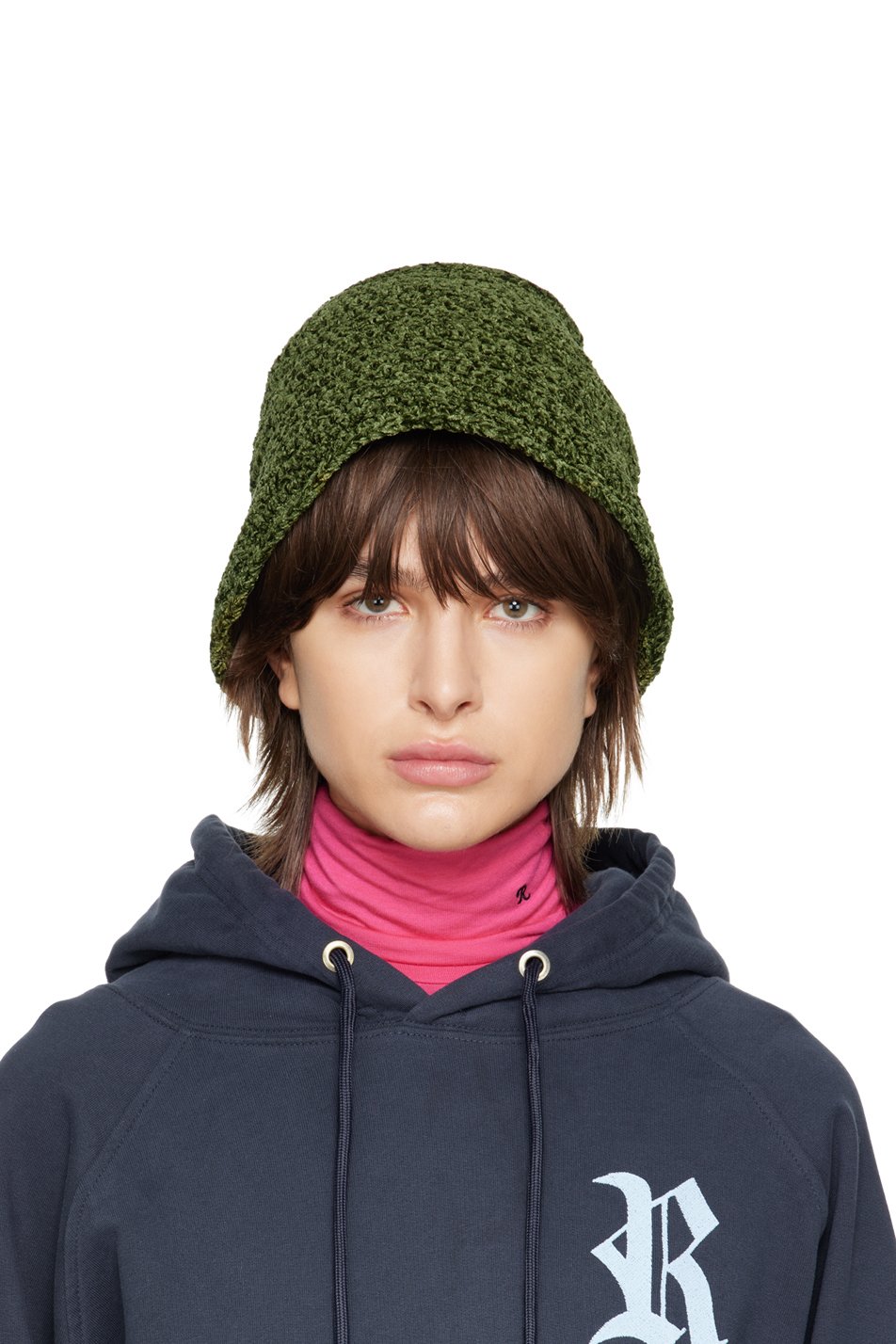 BY FAR - Chapeau bob Robbie vert