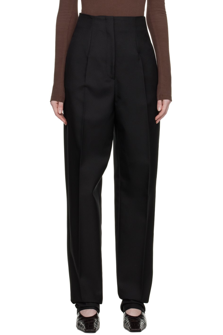 Sportmax - Pantalon carotte noir
