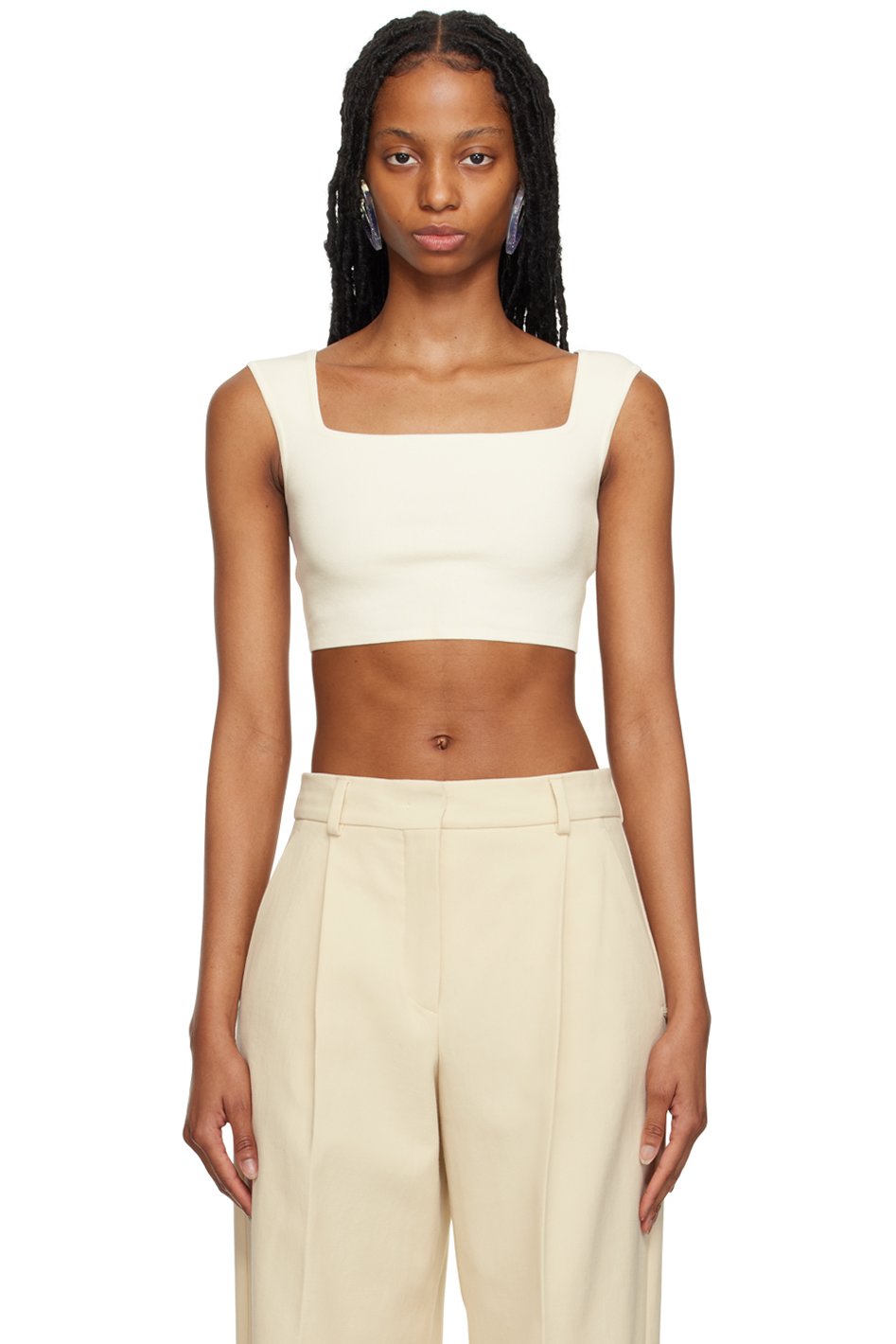 Sportmax - Débardeur Fulmine blanc