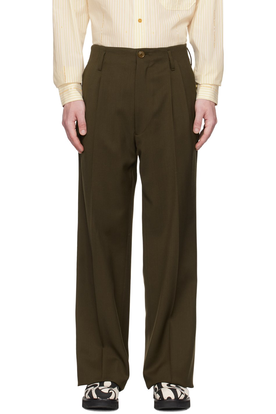 Vivienne Westwood - 绿色 Raf 长裤
