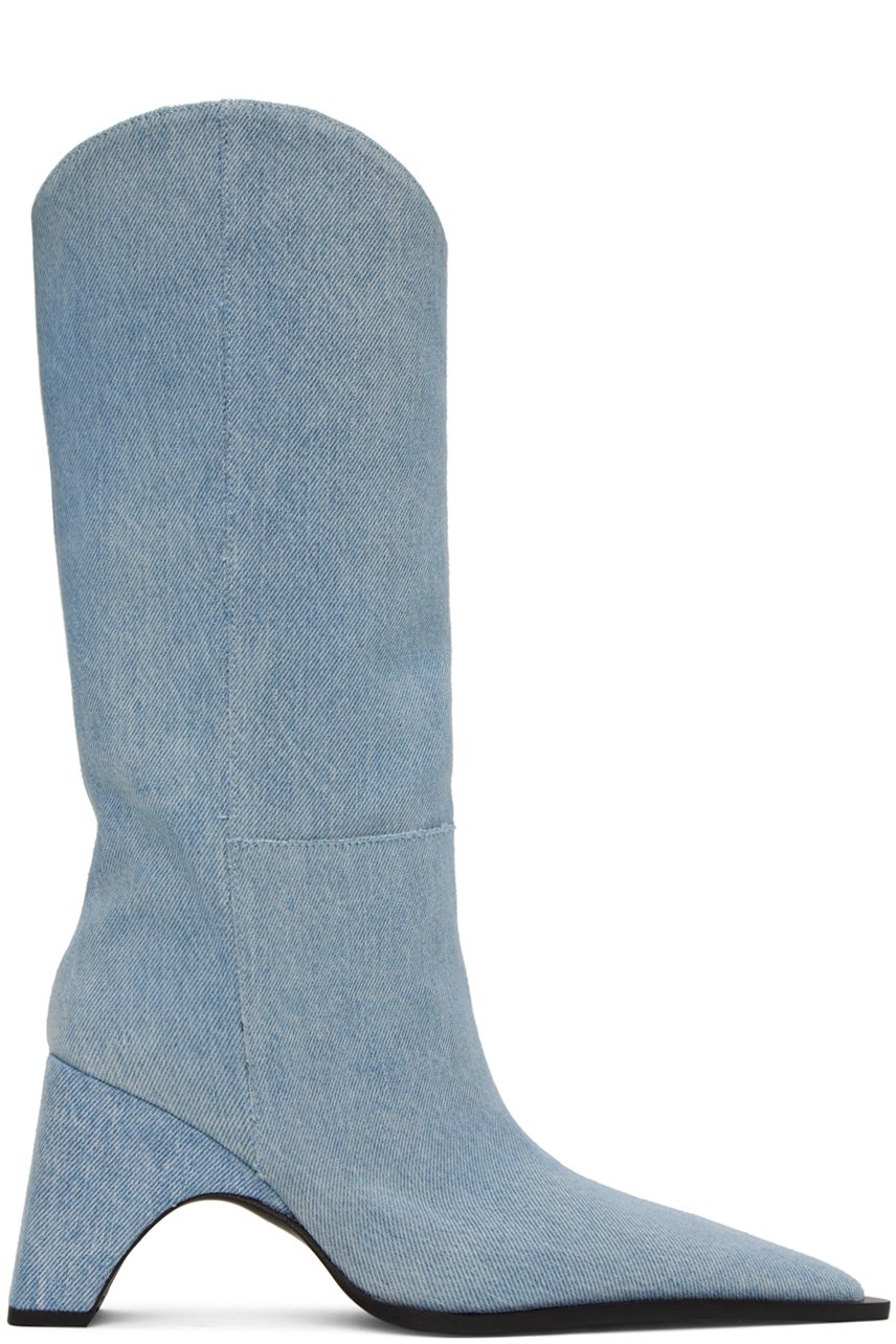 Coperni - Blue Bridge Denim Boots