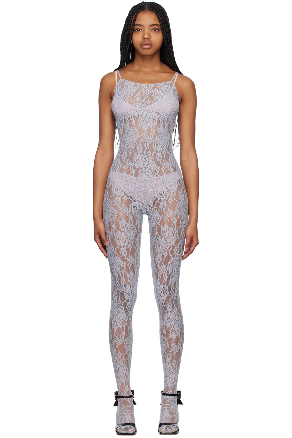 We11done - Gray Pattern Jumpsuit