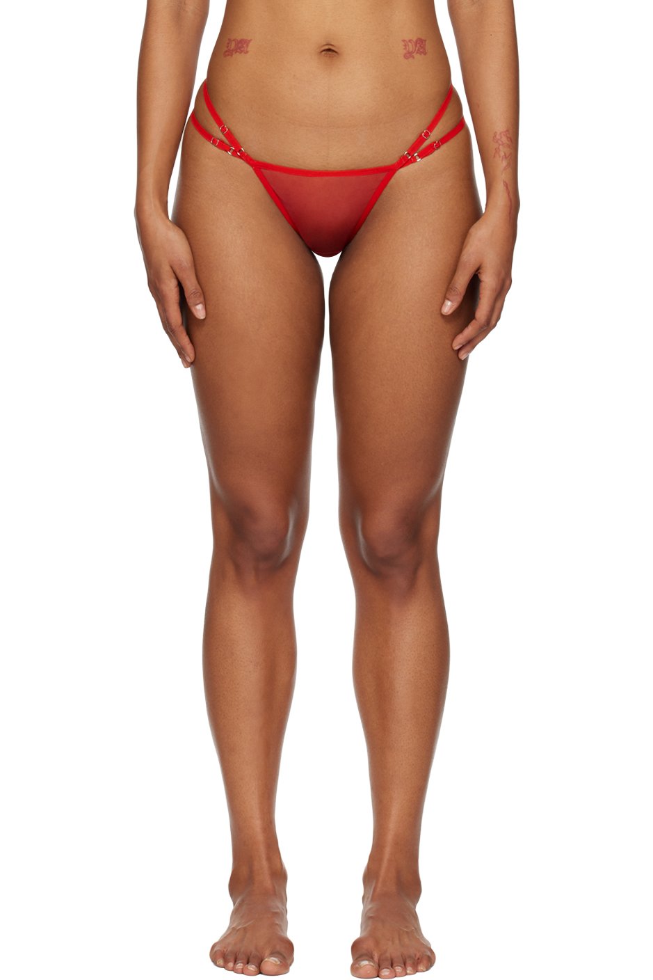 Nensi Dojaka - Orange Heart Thong