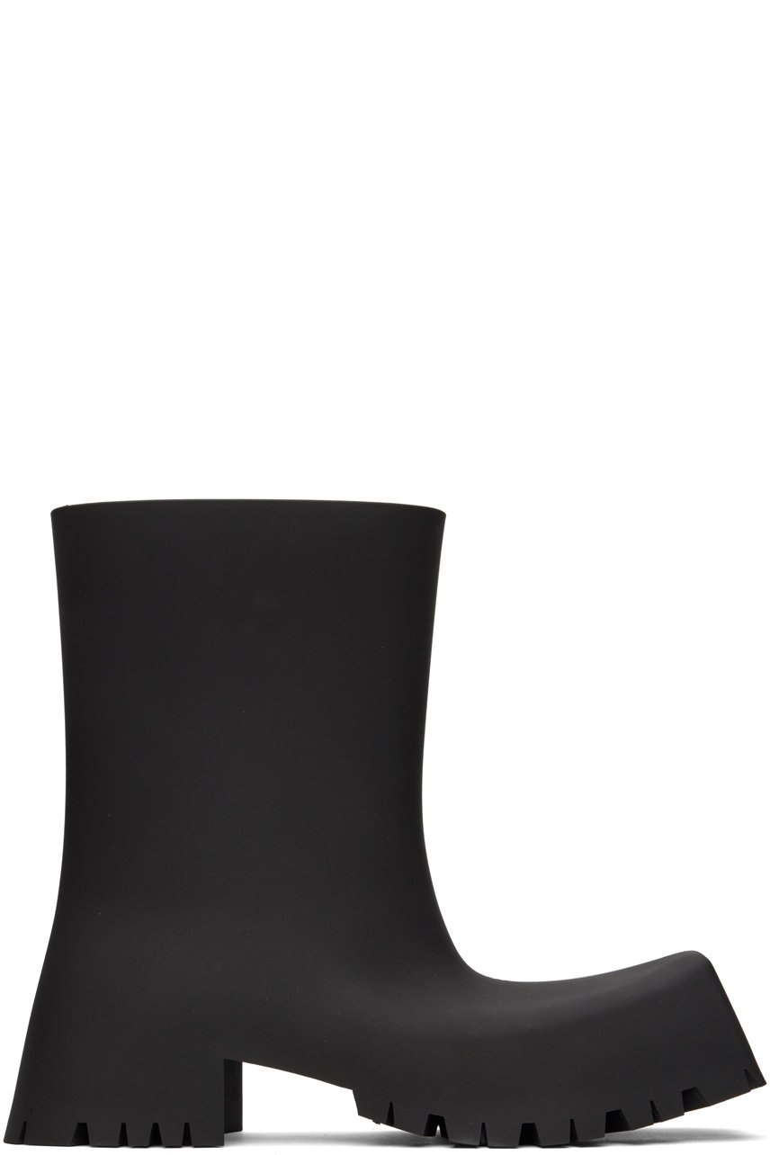 Balenciaga - Black Trooper Boots