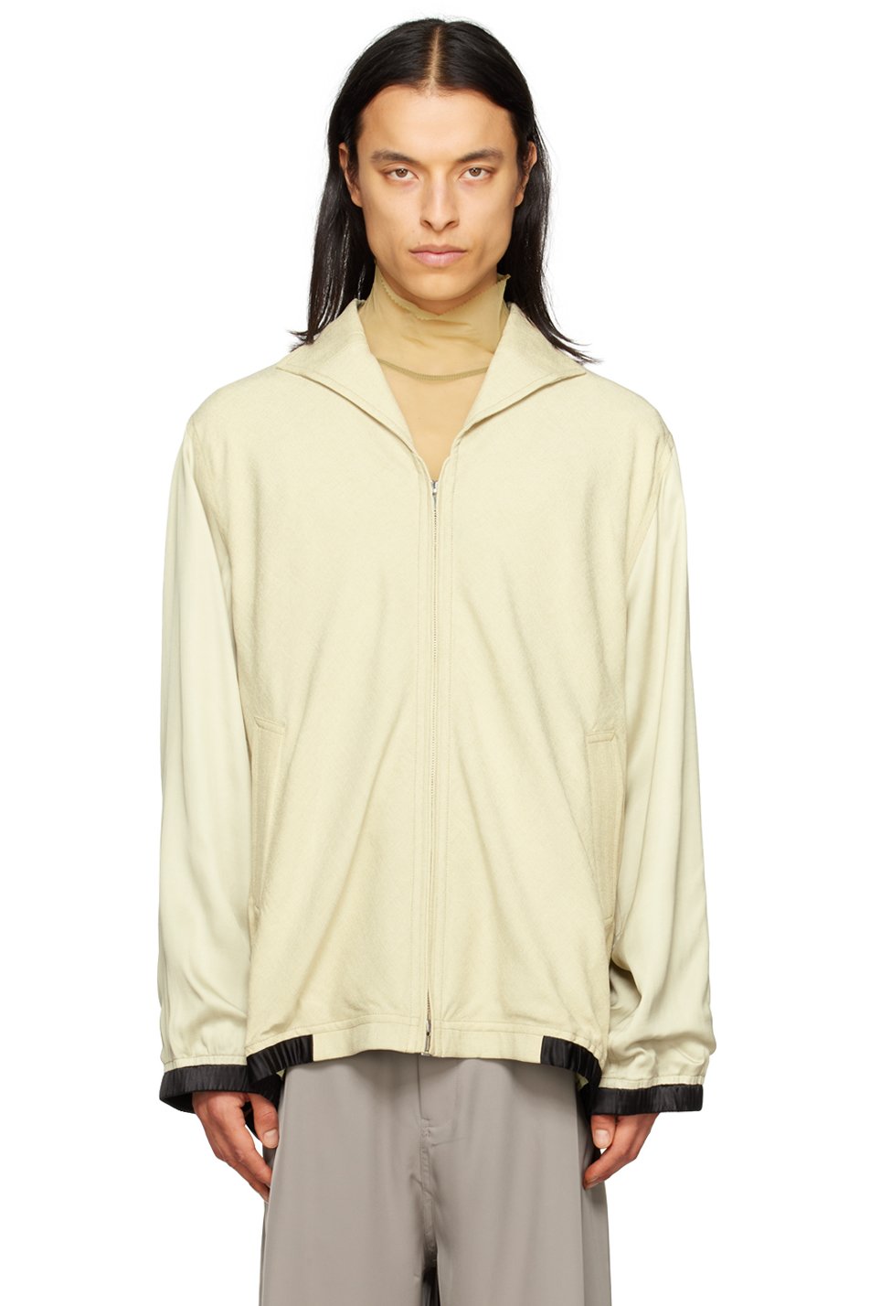 Cornerstone - Beige Paneled Jacket