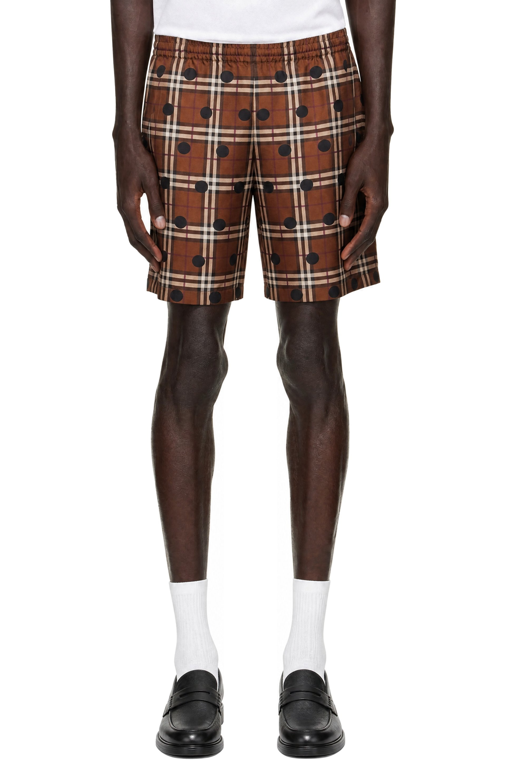 Burberry - Short brun à carreaux