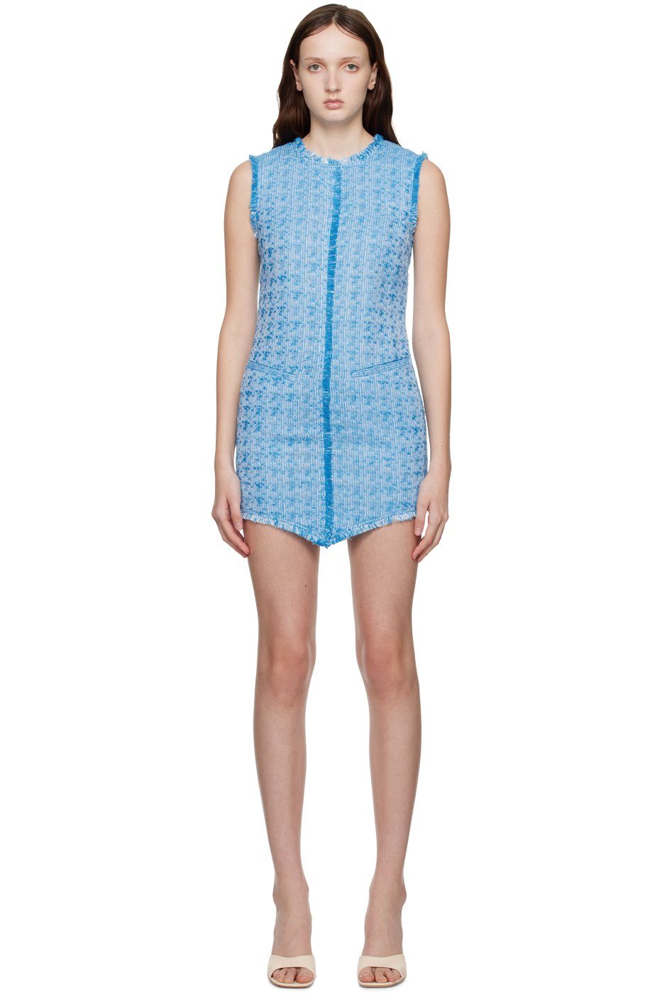 Staud - Robe courte Crystal bleue