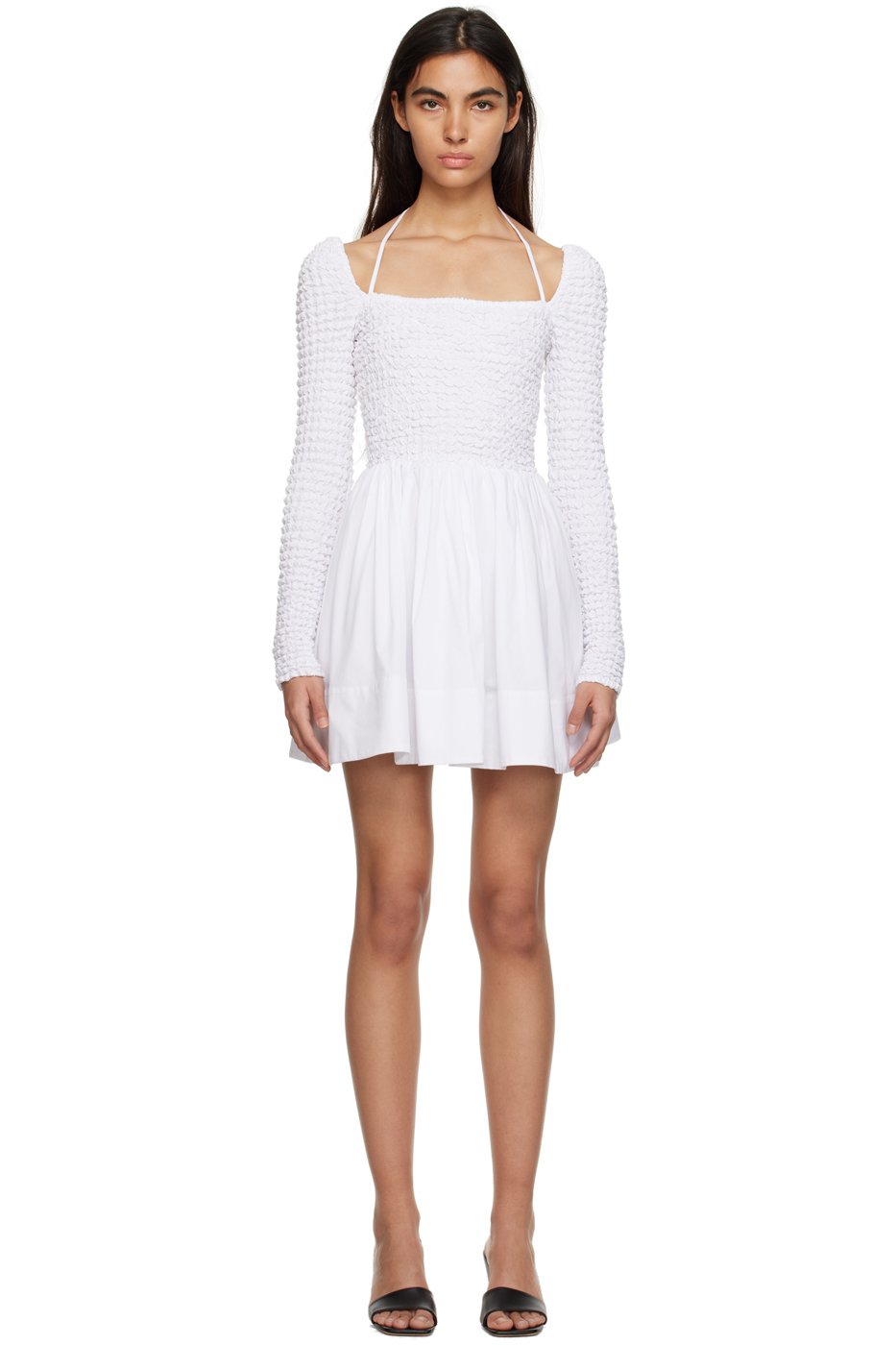 Staud - Robe courte Cassidy blanche