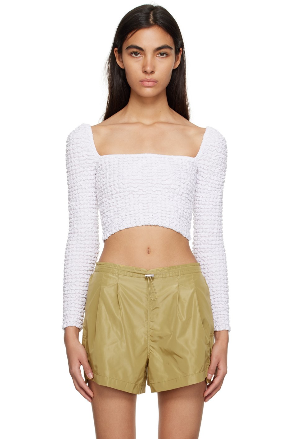 Staud - White Eleanora Blouse