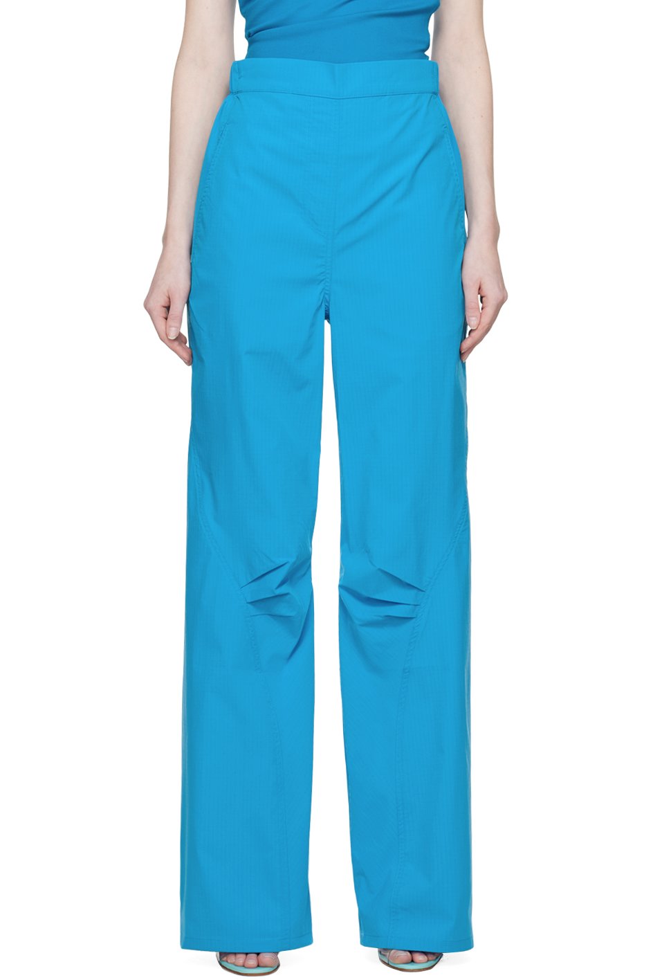 Wynn Hamlyn - Pantalon élastique bleu