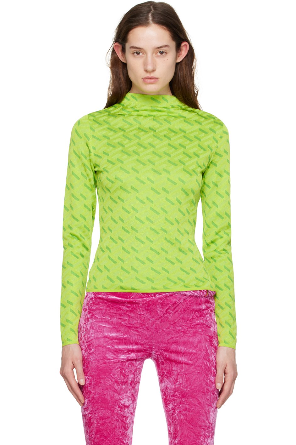 Versace - Green La Greca Sweater
