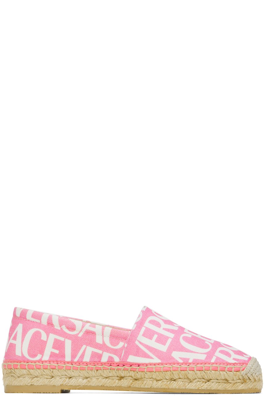 Versace - Pink Logo Espadrilles