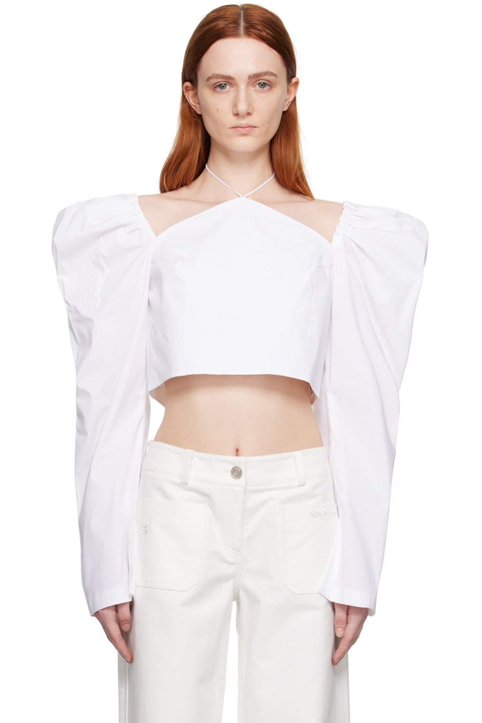 MINJUKIM - Chemisier Butterfly blanc