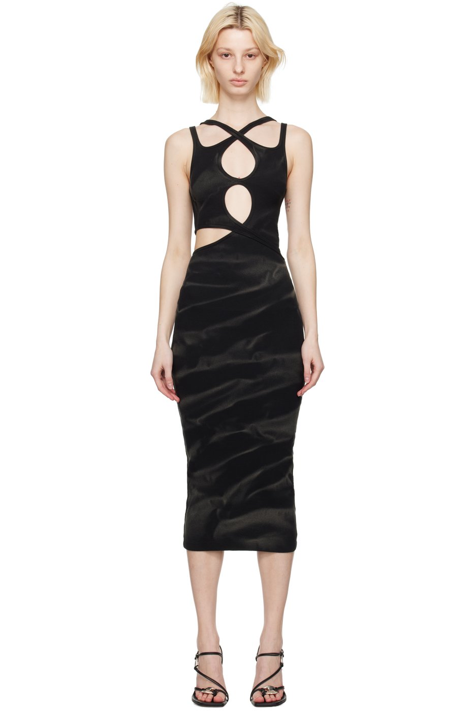 Dion Lee - Robe midi Interlink noire