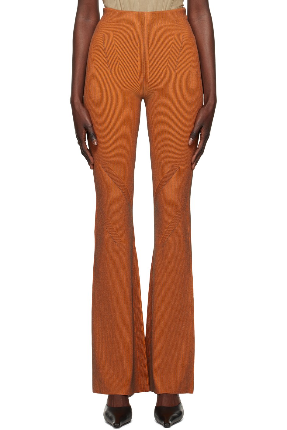 Dion Lee - Pantalon Angled orange