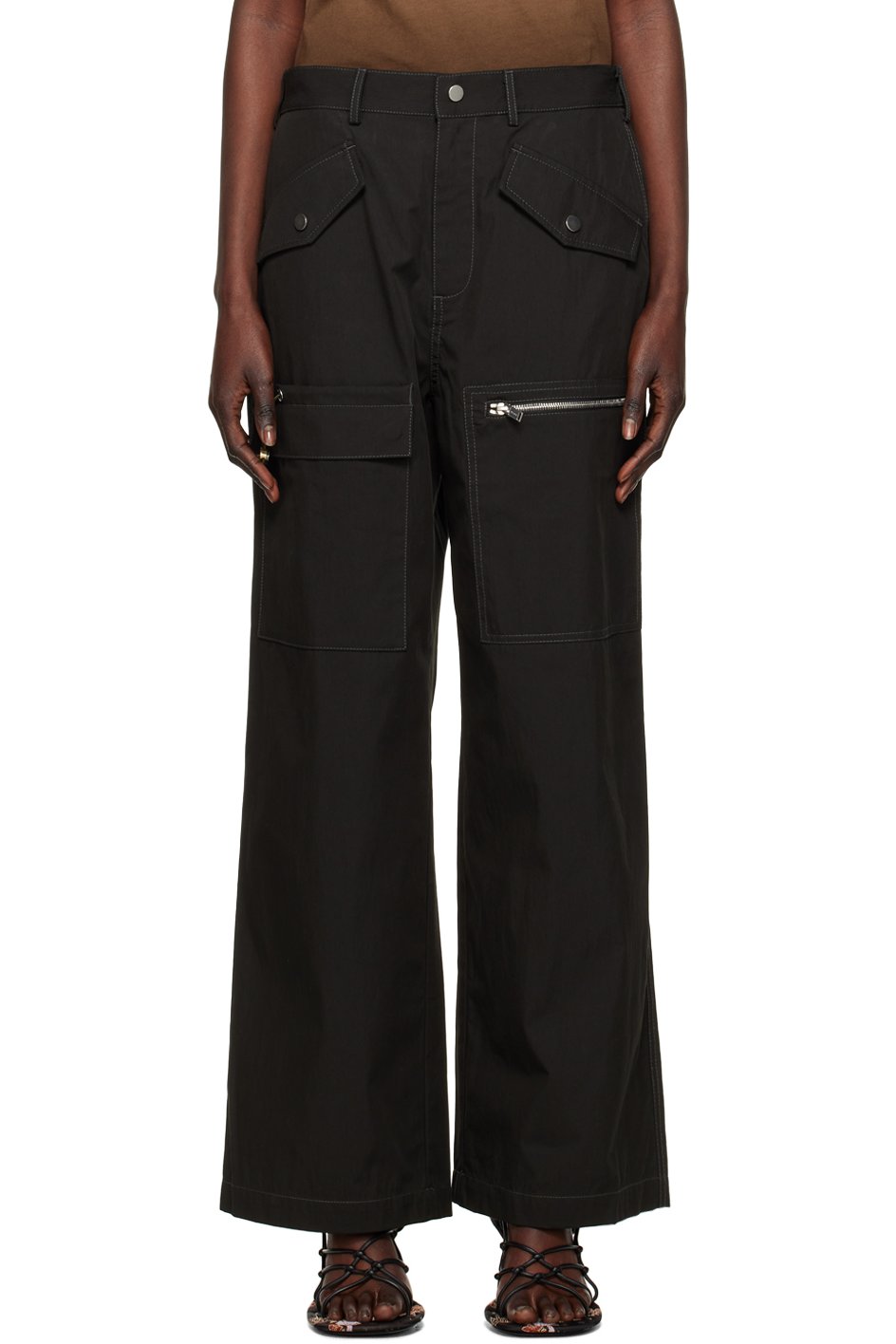 Dion Lee - Pantalon décontracté noir
