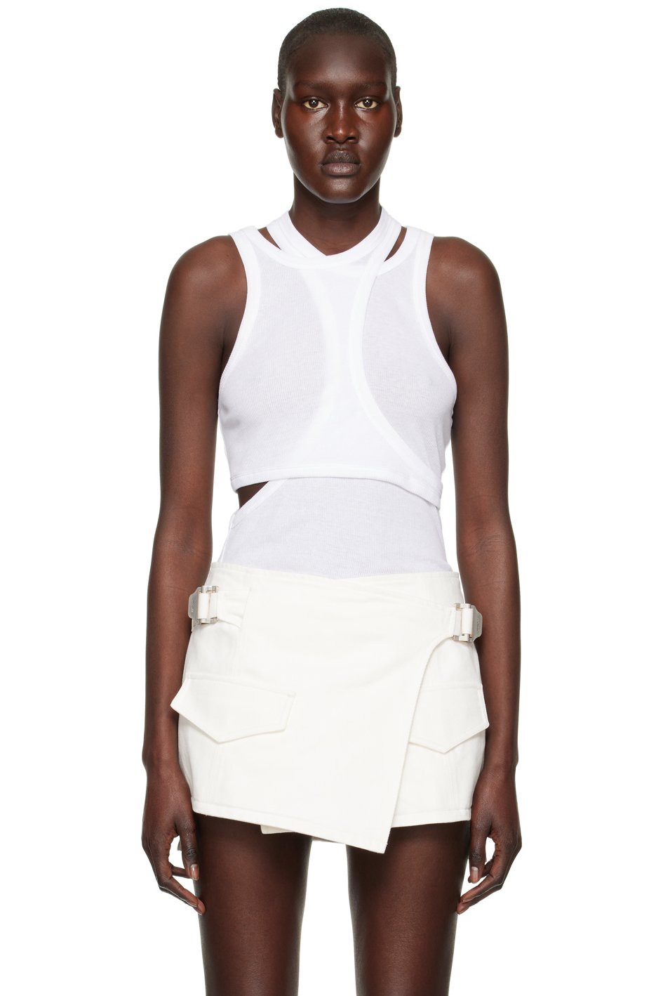 Dion Lee - Débardeur modulaire blanc