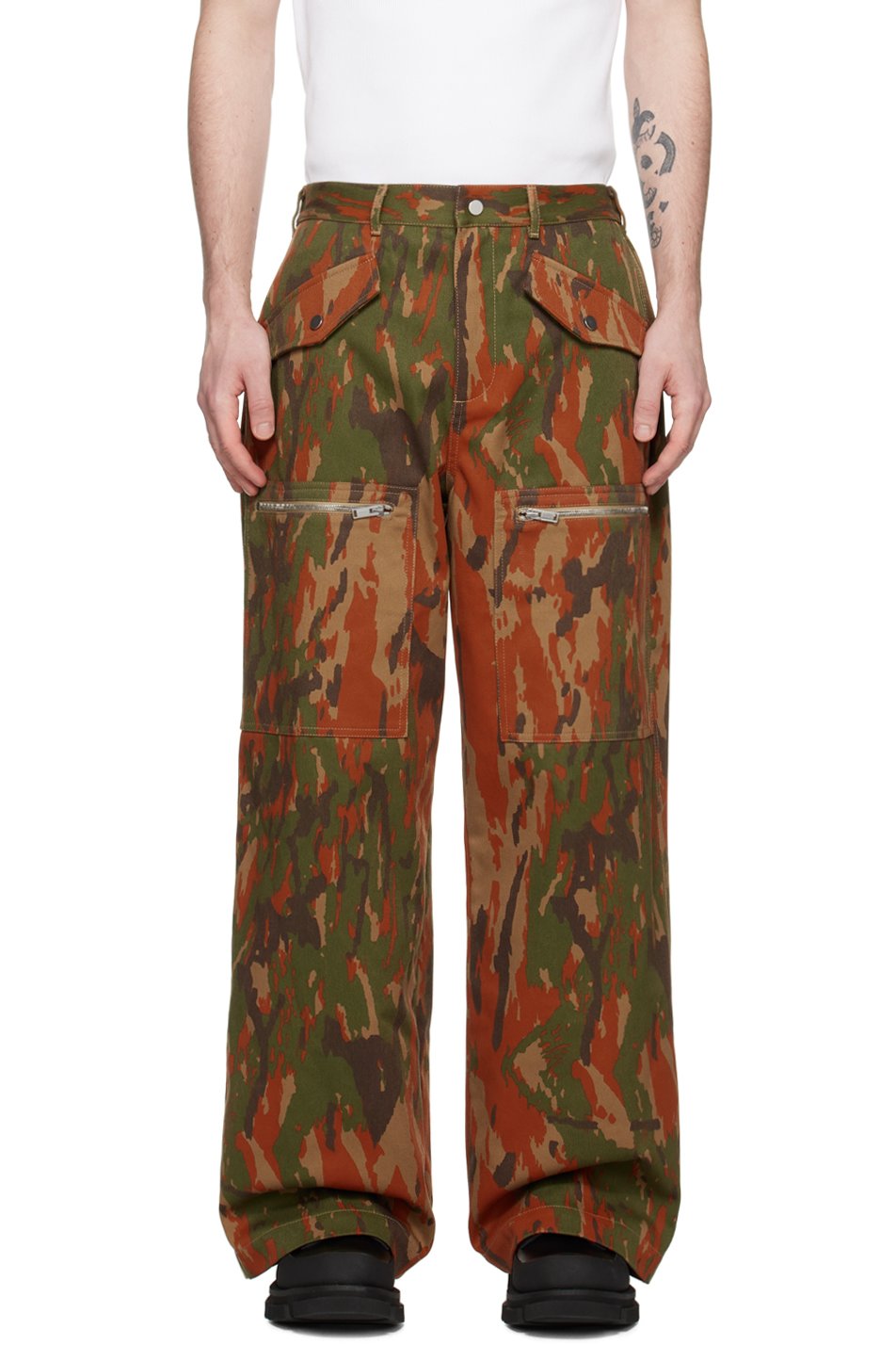 Dion Lee - Tan Camouflage Cargo Pant