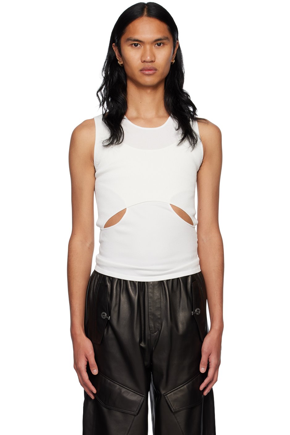 Dion Lee - Débardeur Interlink blanc