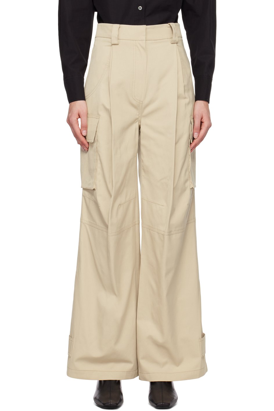 LVIR - Pantalon cargo beige