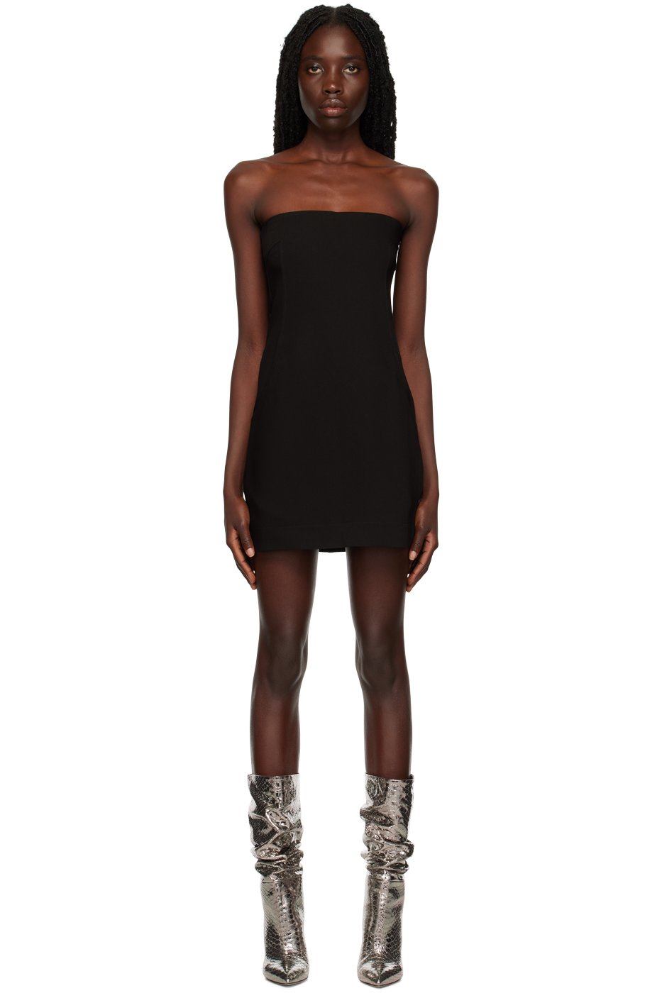 Paris Georgia - Robe courte Audrey noire exclusive à SSENSE