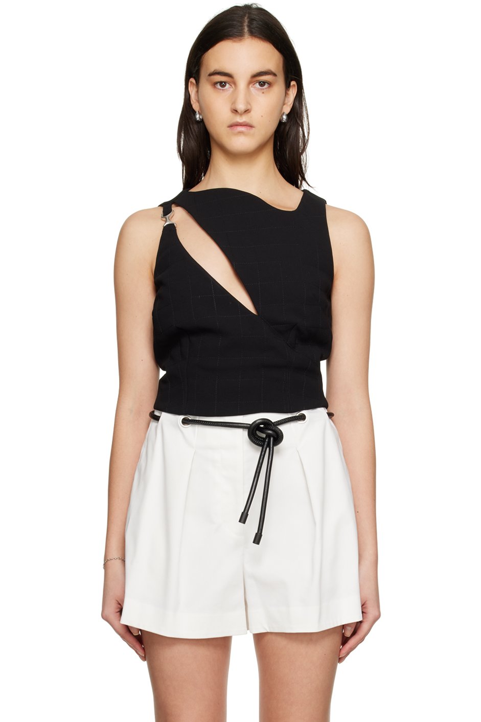 Paris Georgia - SSENSE Exclusive Black Tank Top