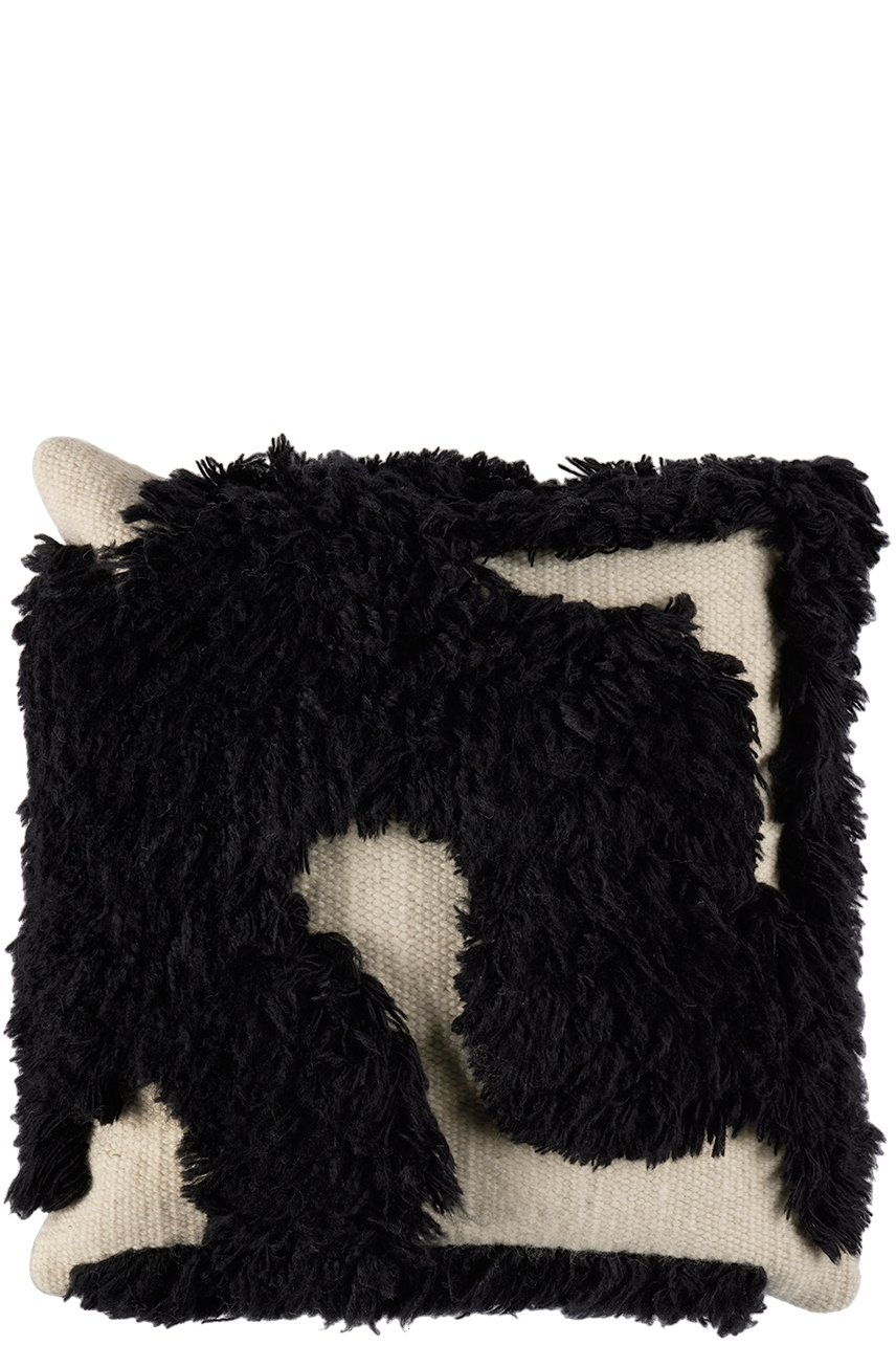 Mush Studios - Black & Off-White 'The Wooly' Cushion
