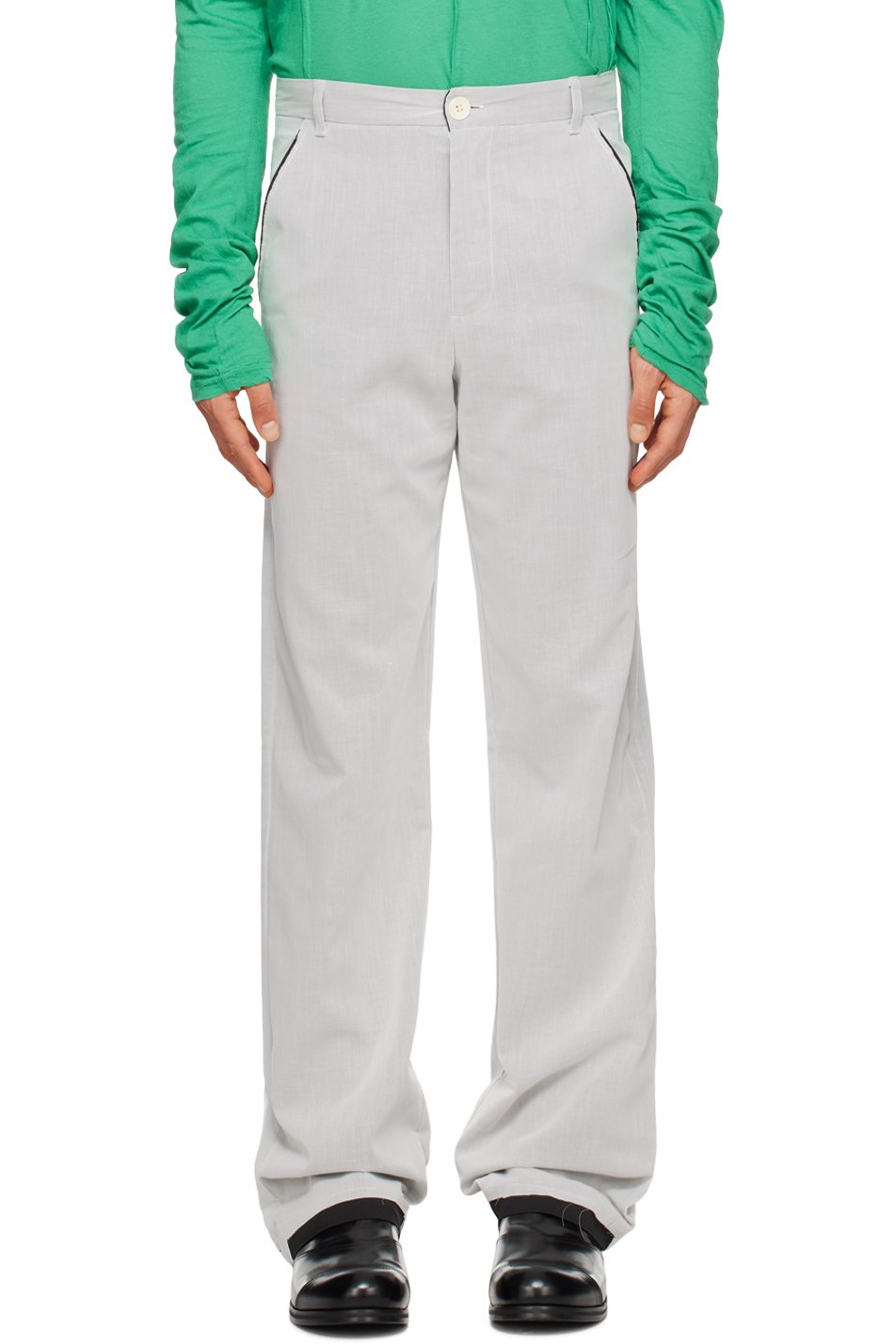 Edward Cuming - SSENSE Exclusive Gray Sunset Trousers