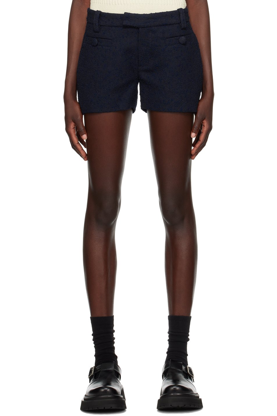 AMI Paris - Short court bleu marine