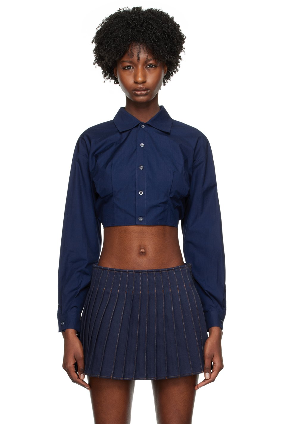 AMI Paris - Chemise bleue exclusive à SSENSE