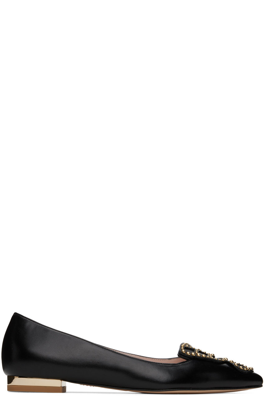 Sophia Webster - Black & Gold Butterfly Ballerina Flats