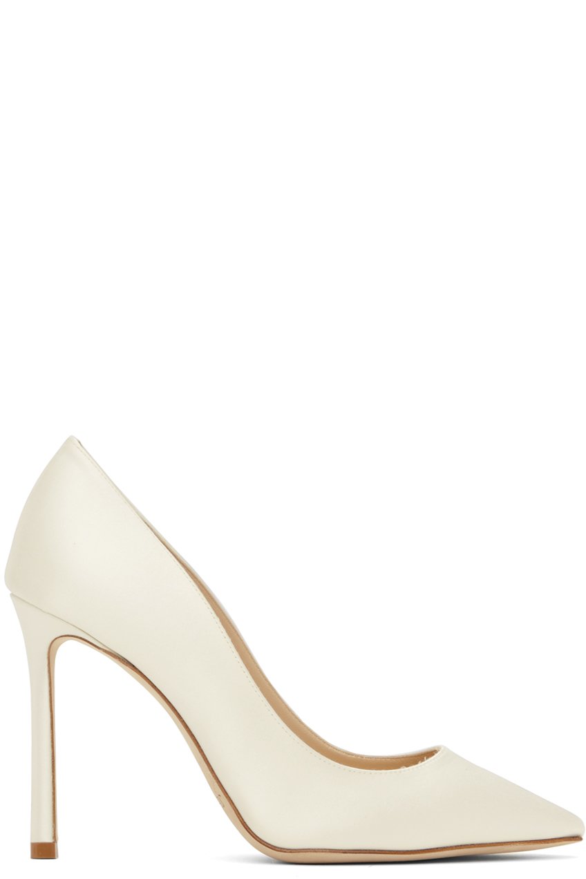 Jimmy Choo - Escarpins Romy 100 blanc cassé