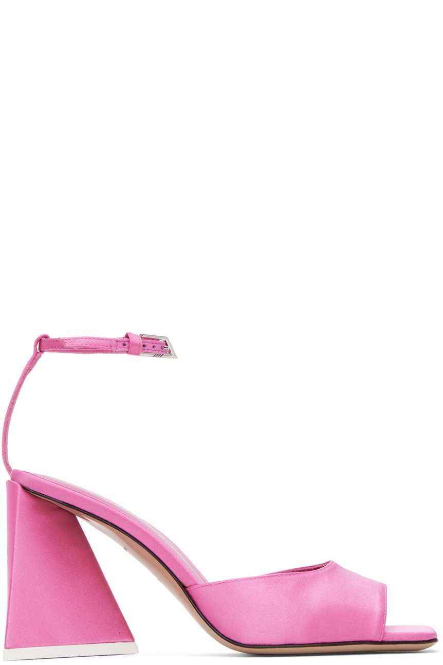 The Attico - Sandales à talon bottier Piper roses