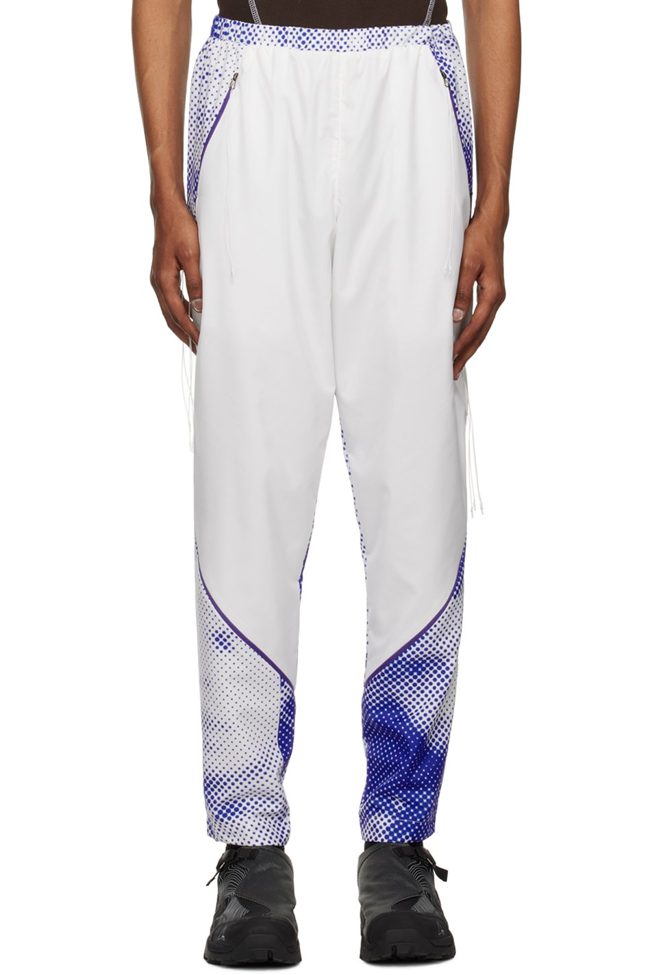 Saul Nash - White & Blue Graphic Sweatpants