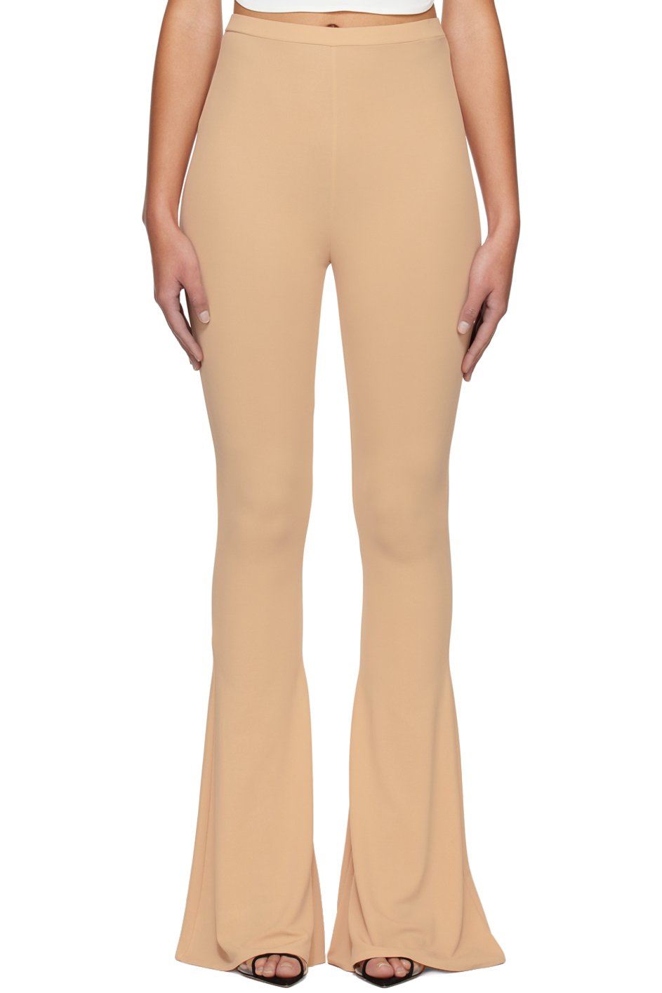 Magda Butrym - Pantalon évasé beige