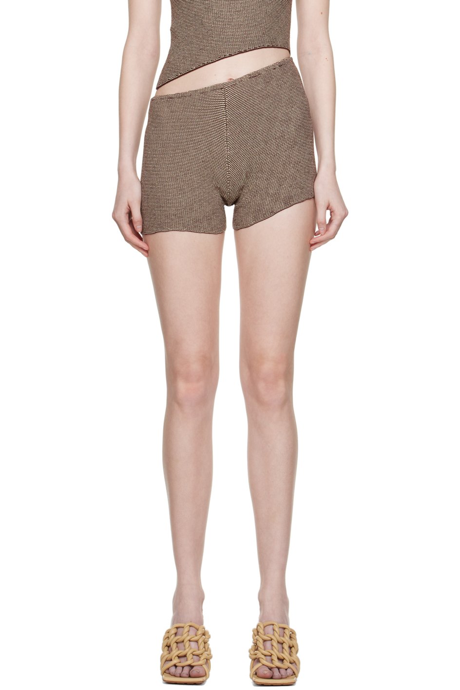 Isa Boulder - Brown Parallel Shorts