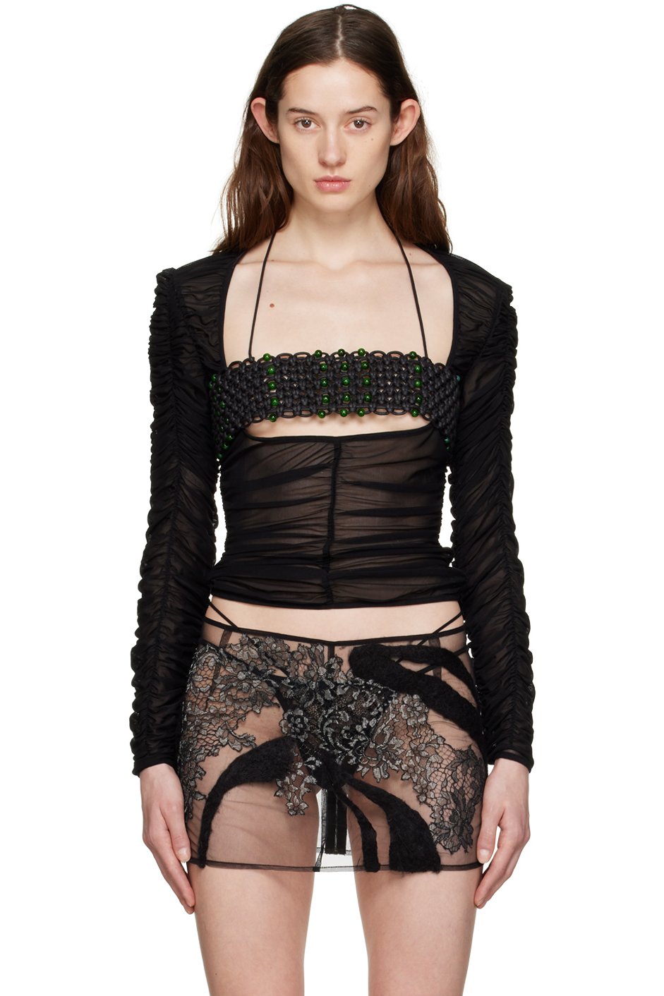 Shawna Wu - T-shirt à manches longues noir exclusif à SSENSE